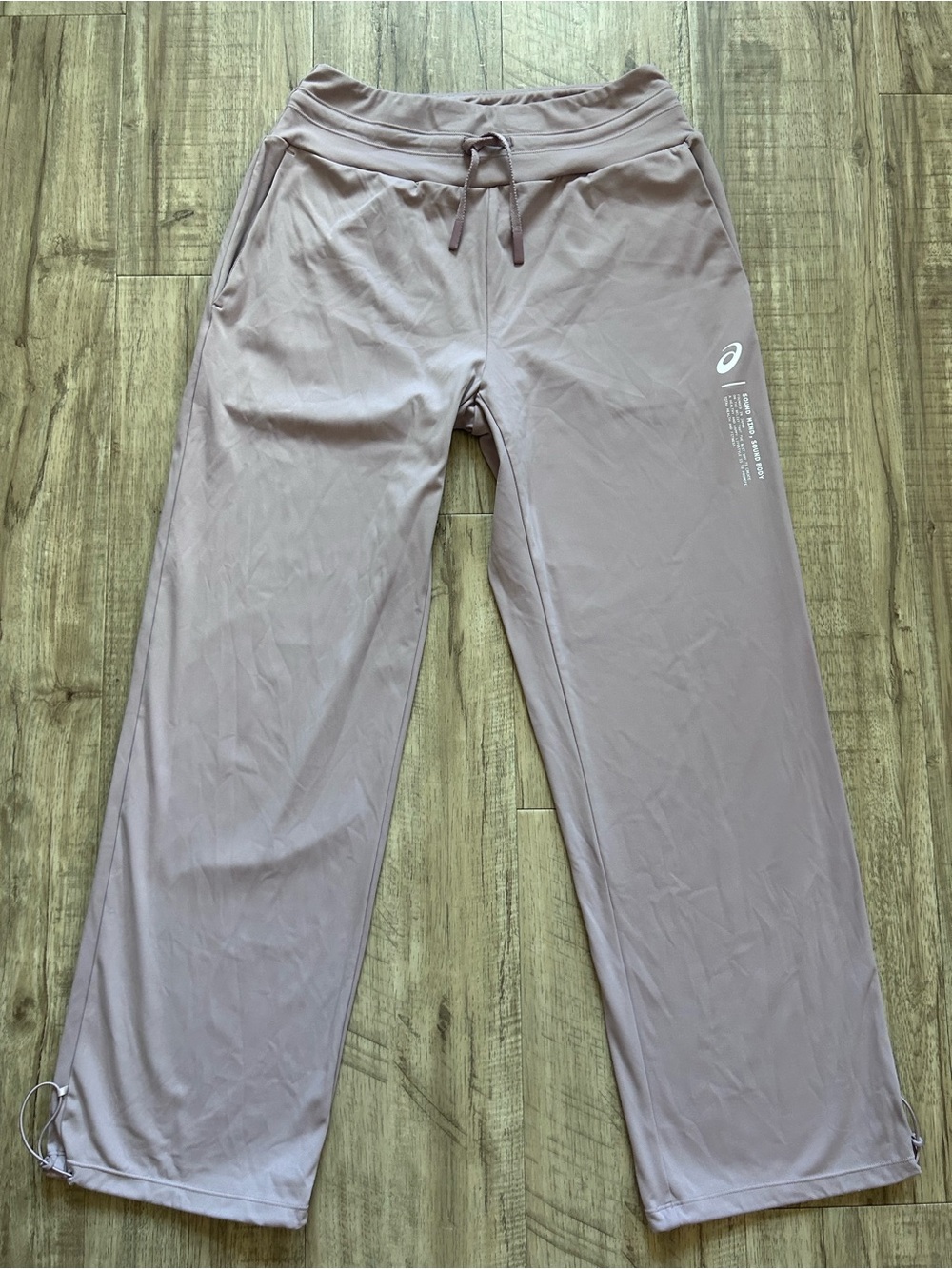 ASICS lilac Wide-Leg Joggers comfort yoga volleyball athletic athleisure